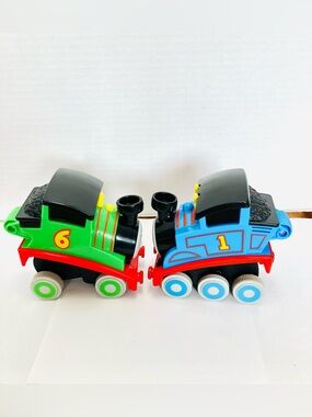 Thomas & Friends Press & Go Stunt Engines Lot(2) Thomas & Percy Work